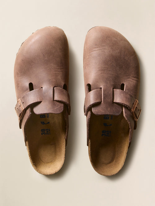 Birkenstock Boston Oiled - Oiled Leather Habana