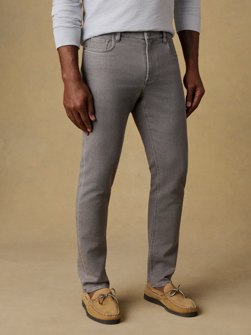 Stretch Terry 5-Pocket Pant - Steel Grey