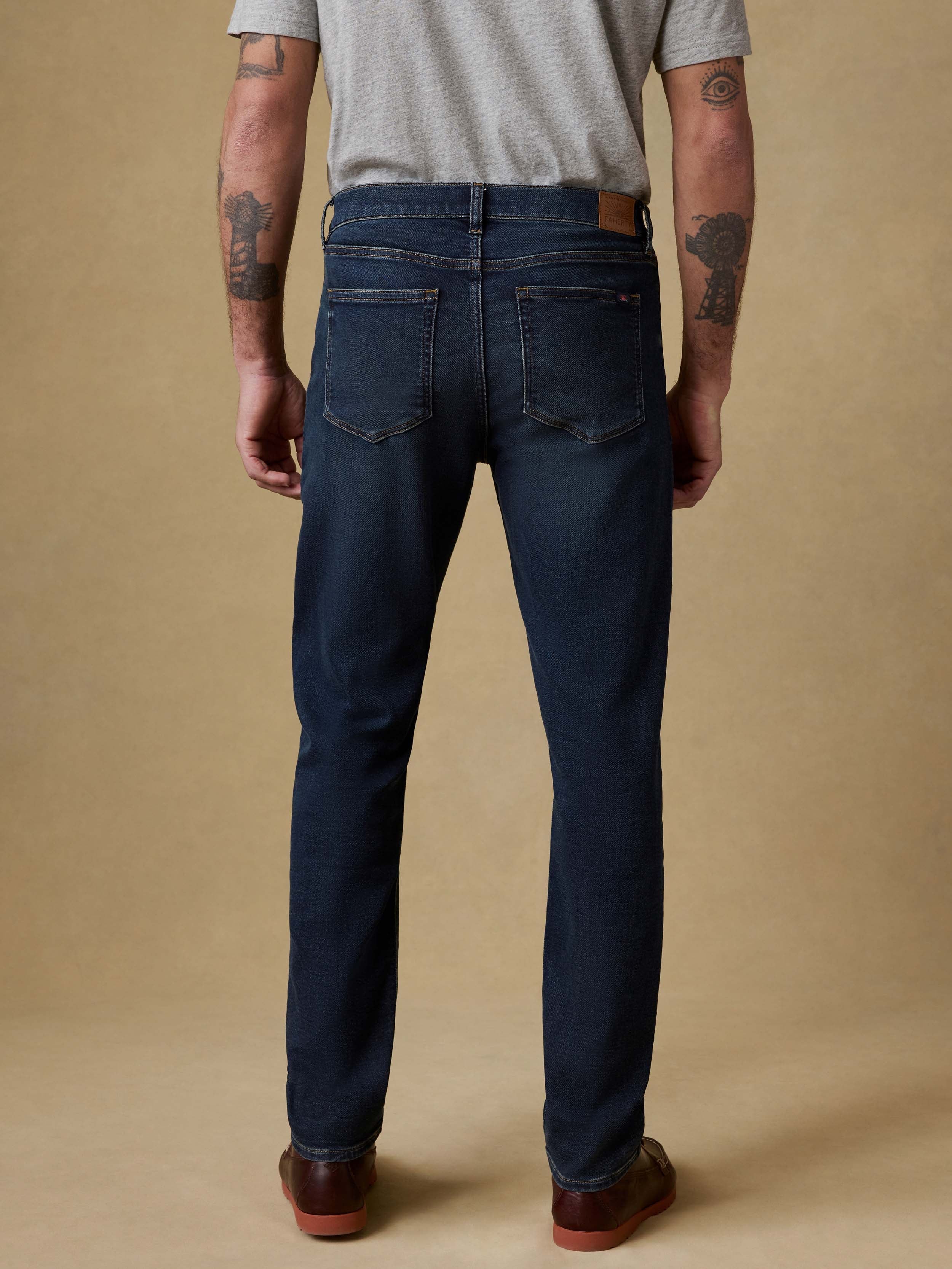 Stretch Terry Indigo 5 Pocket - Belmar Coast Wash