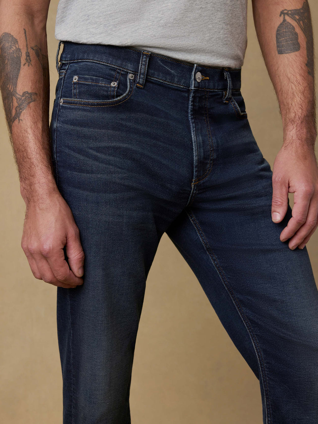 Stretch Terry Indigo 5 Pocket - Belmar Coast Wash