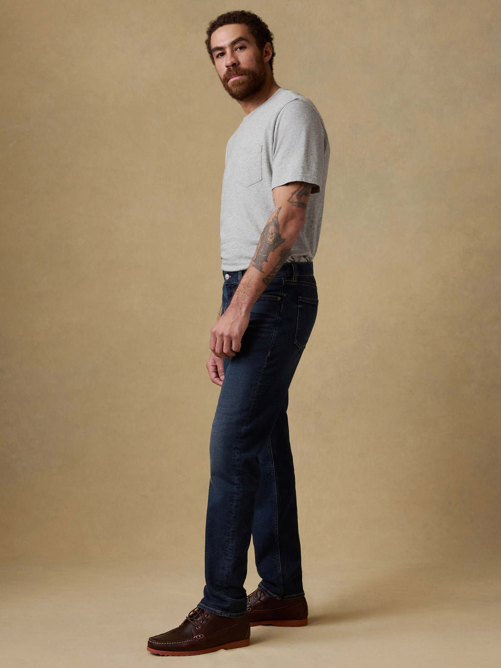 Stretch Terry Indigo 5 Pocket - Belmar Coast Wash