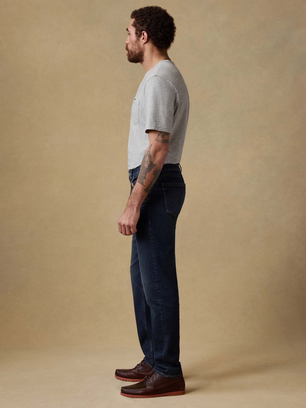 Stretch Terry Indigo 5 Pocket - Belmar Coast Wash