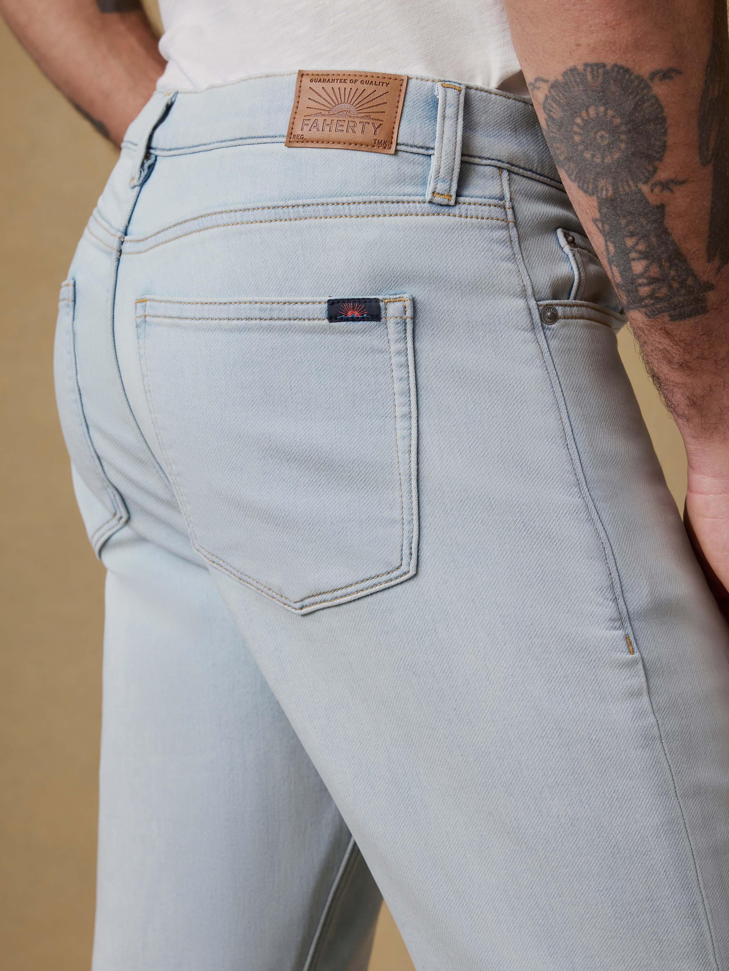 Stretch Terry Indigo 5 Pocket - Riverbend Wash