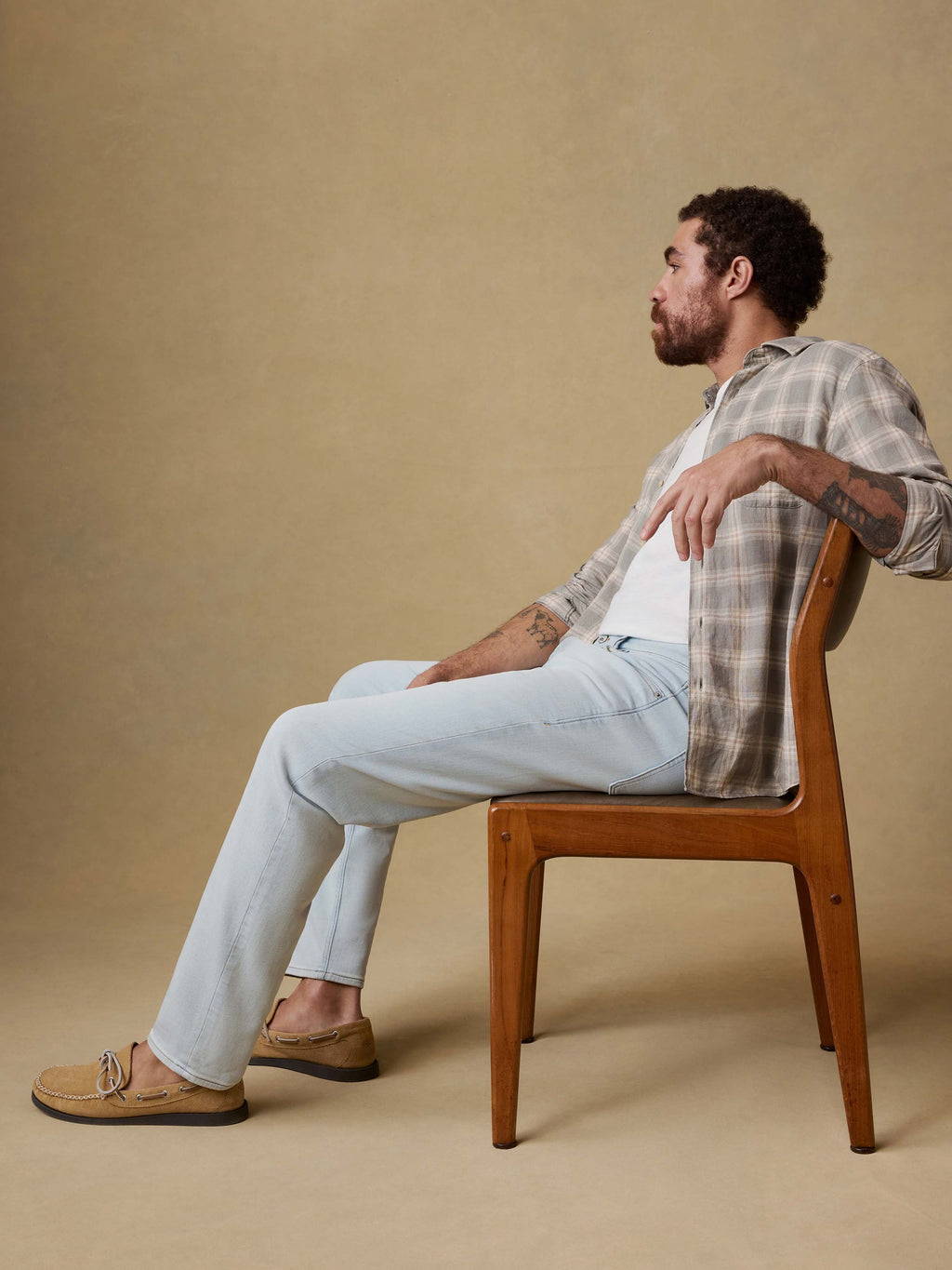 Stretch Terry Indigo 5 Pocket - Riverbend Wash