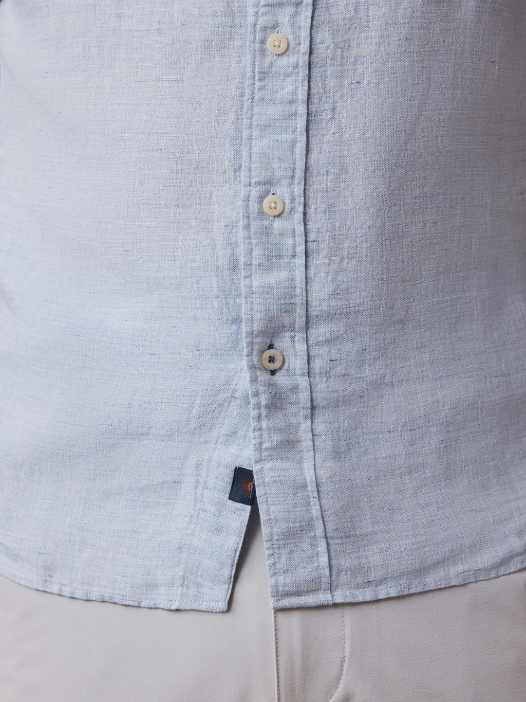 Laguna Linen Shirt - Light Blue Melange