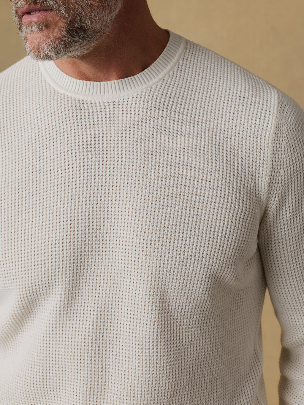 Sunwashed Crewneck Sweater - White Shell