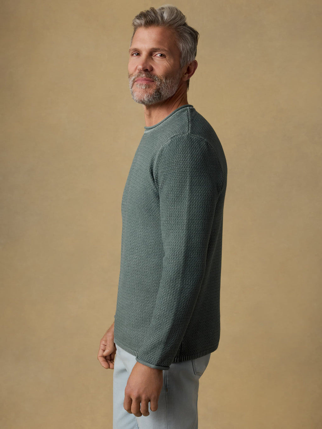 Sunwashed Dockside Sweater - Mountain Olive
