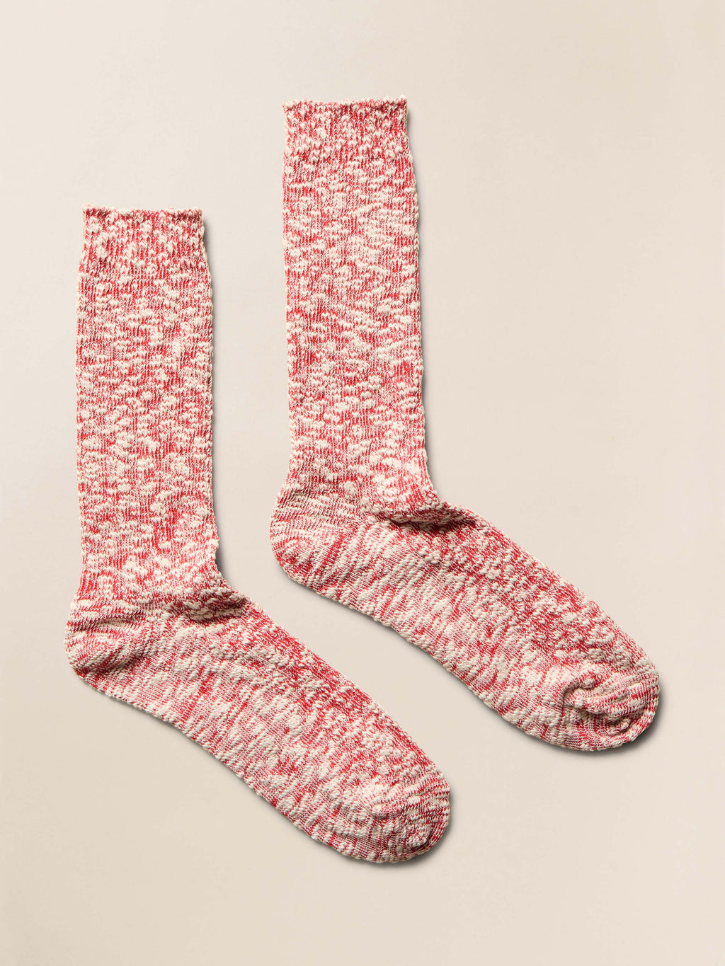 Valley Ridge Slub Sock - Red