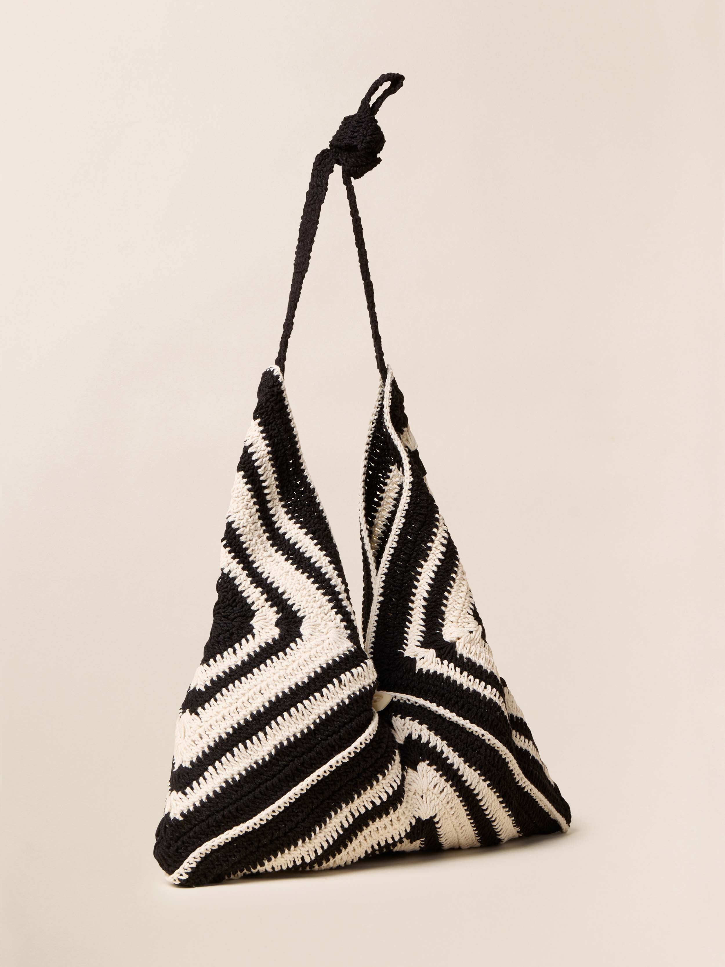 Riviera Crochet Bag - Black