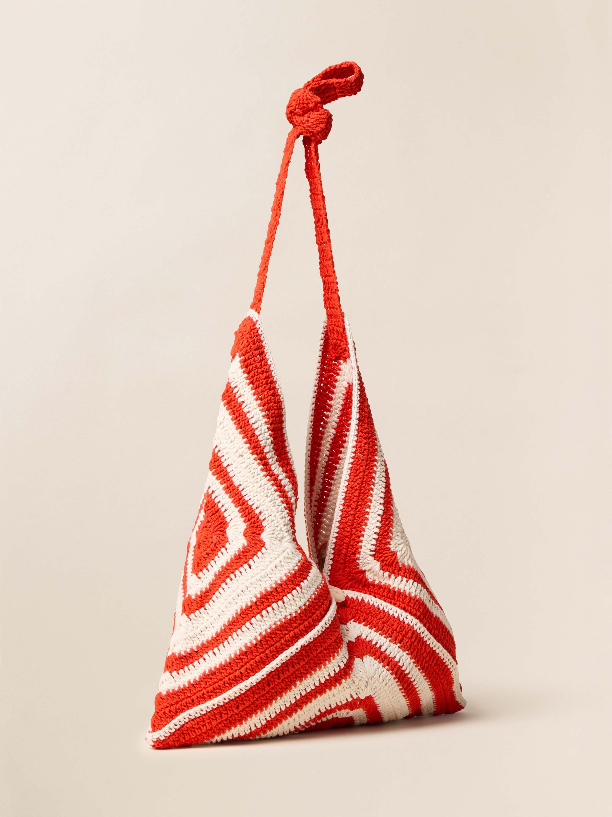 Riviera Crochet Bag - Poppy Red