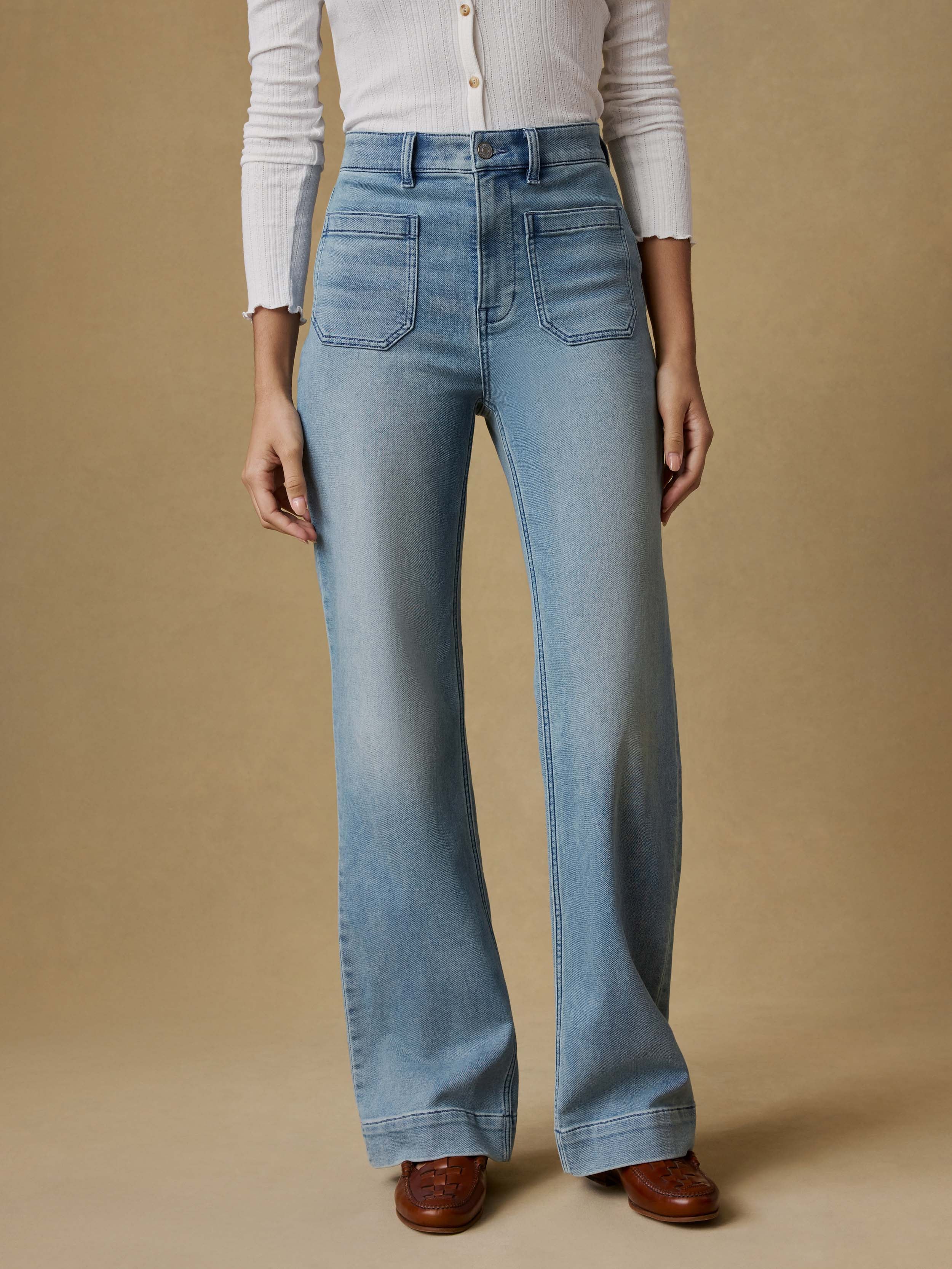 Stretch Terry Patch Pocket Pant - Eastern Shore Wash
