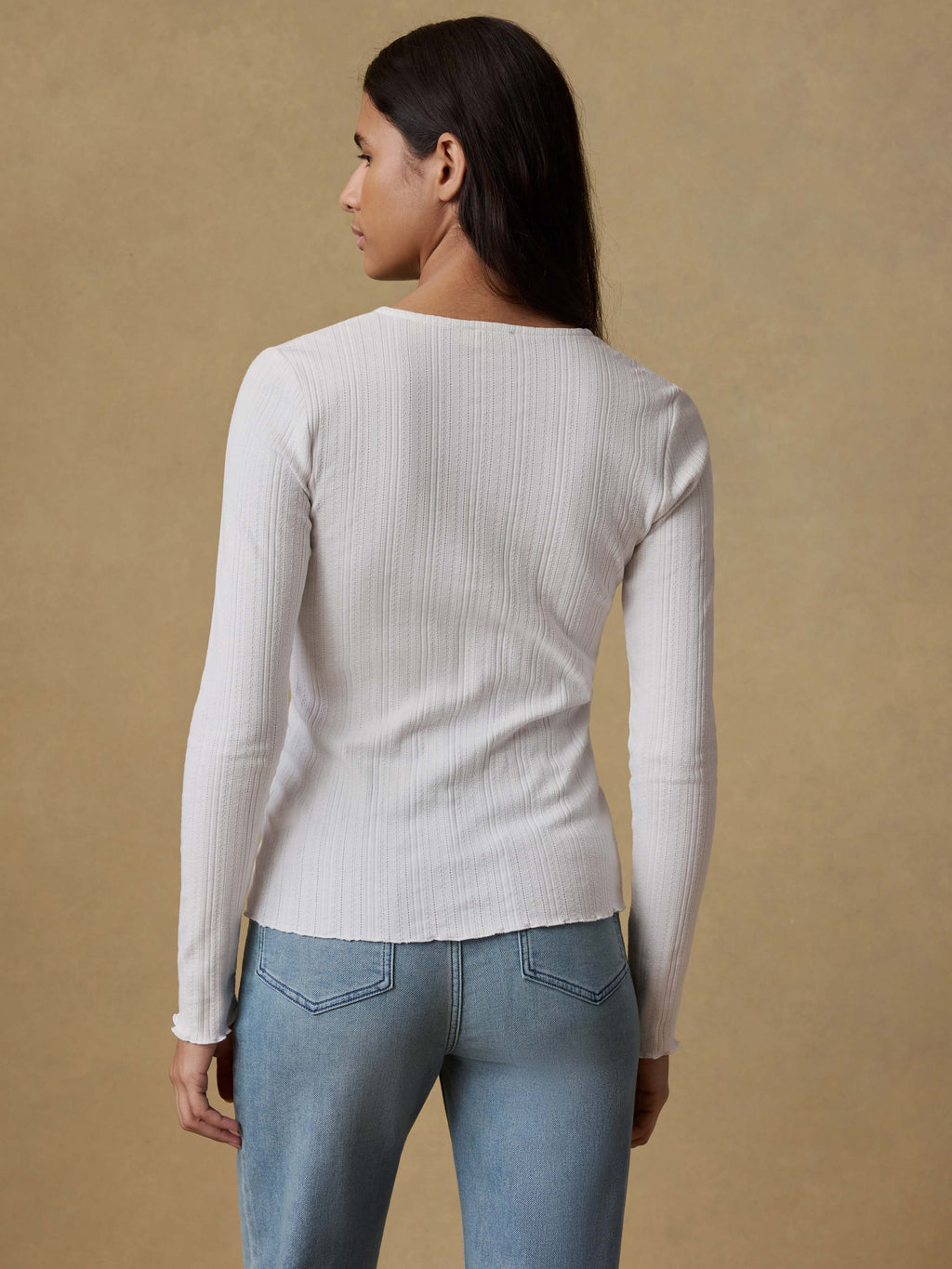 Paradise Pointelle Cardigan - White