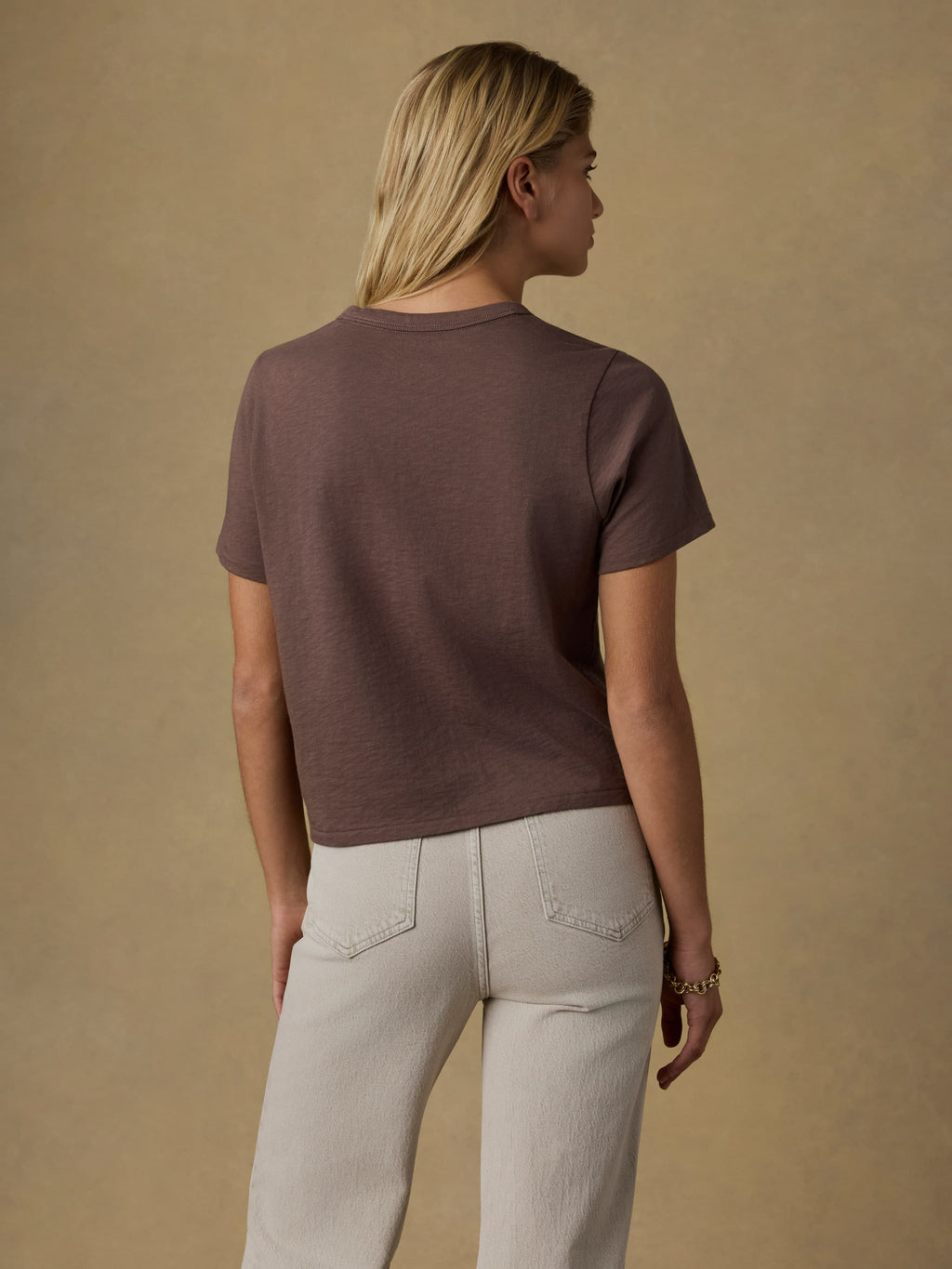 Sunwashed Regenerative Tee - Alpine Brown