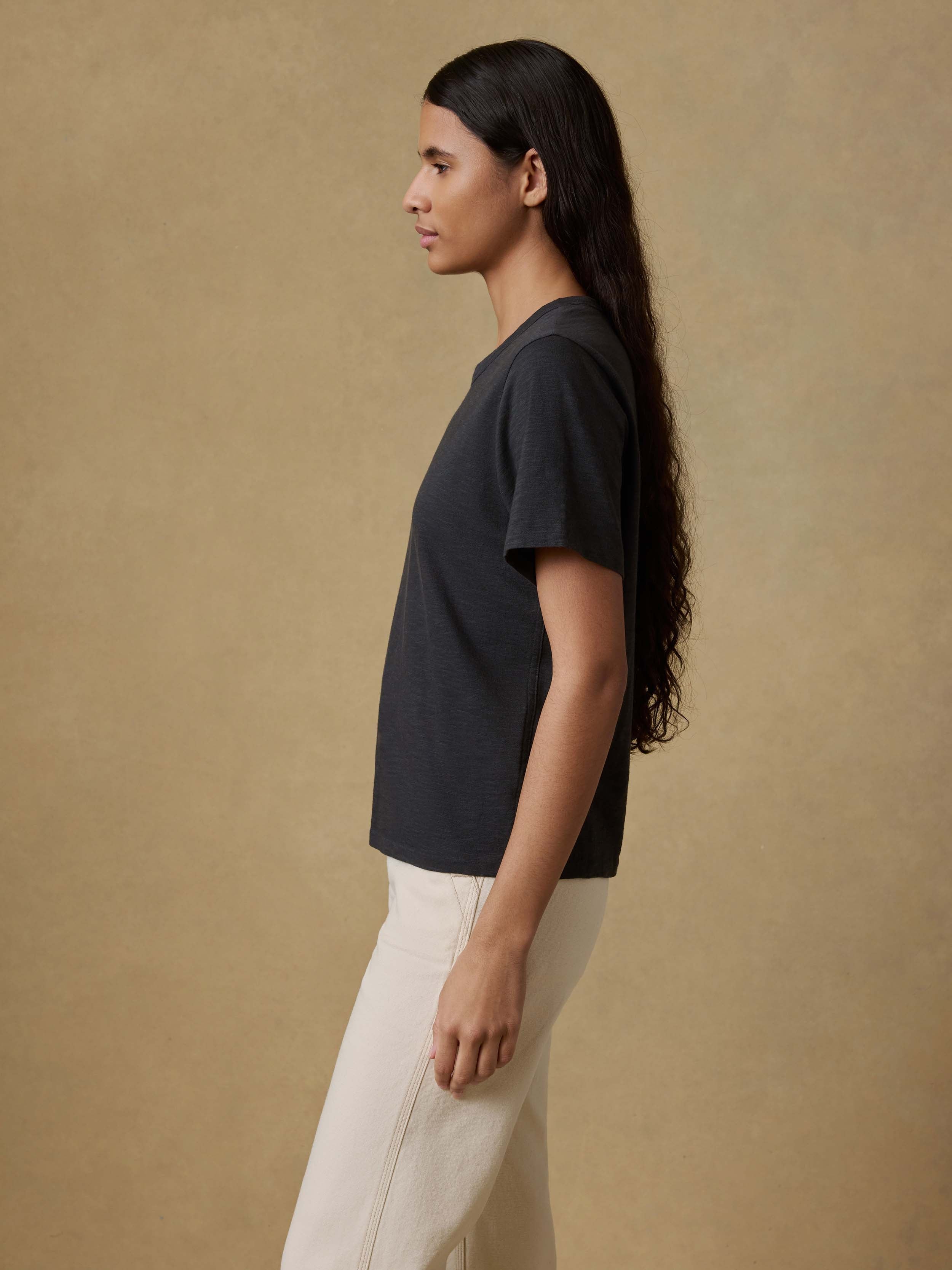 Sunwashed Regenerative Tee - Washed Black