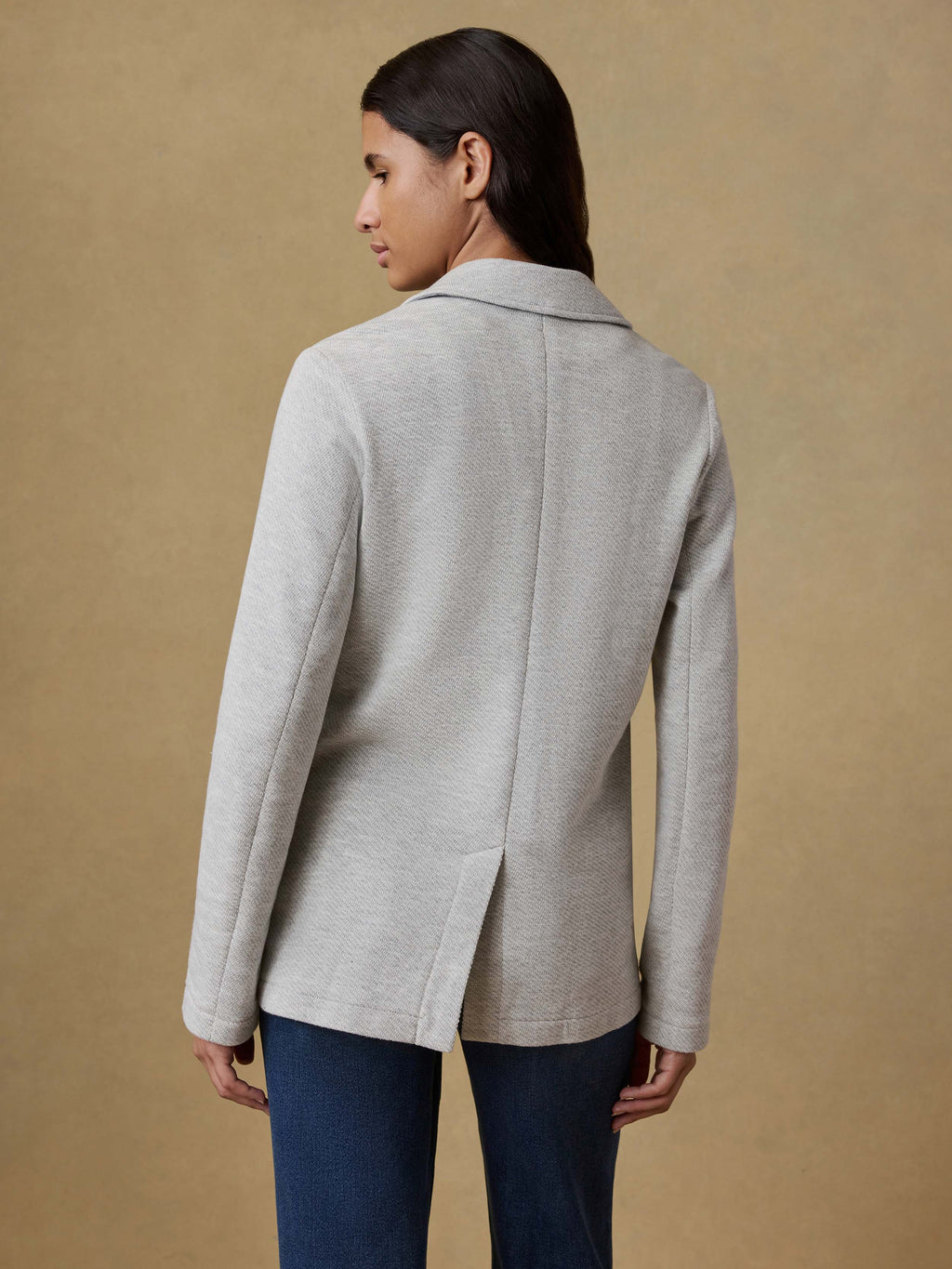 Inlet Knit Blazer - Heather Grey